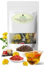 Organic Dandelion Goji Berry Tea Bags - Detox Wellness, Kidney Liver Support