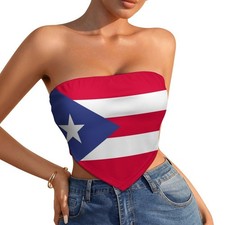 Puerto Rico Flag Women's Sleeveless Casual Tank Tops Loose Cute Printed Worko...