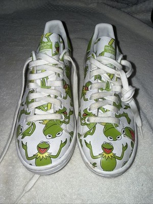 Adidas Stan Smith x Disney Muppets Kermit Frog Athletic Shoes Sz 6 Used FZ2707