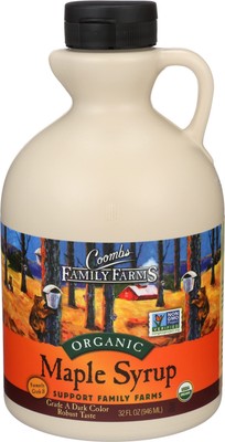 Coombs Family Farms Maple Syrup, Organic, Grade A, Dark Color, Robust Taste, 32