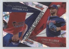 2017 Bowman's Best Mirror Image Atomic Refractor Kyle Wright Corey Kluber 8k4