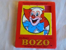 Vintage Bozo The  Clown Sliding Slider Puzzle Toy