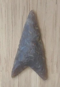 Neolithic Period Arrowhead Sahara Desert Africa Fishtail Triangular 1 1/2 Inch