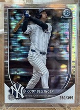 2025 Bowman Chrome Cody Bellinger Pulsar Refractor /399 #78 Yankees