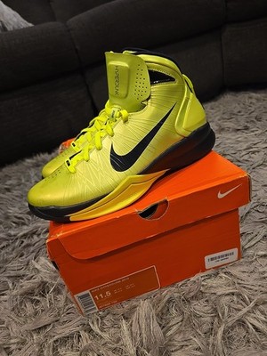 Nike Hyperdunk 2010 Brand NEW Neon Yellow Black Mens Size 11.5 Basketball Shoes