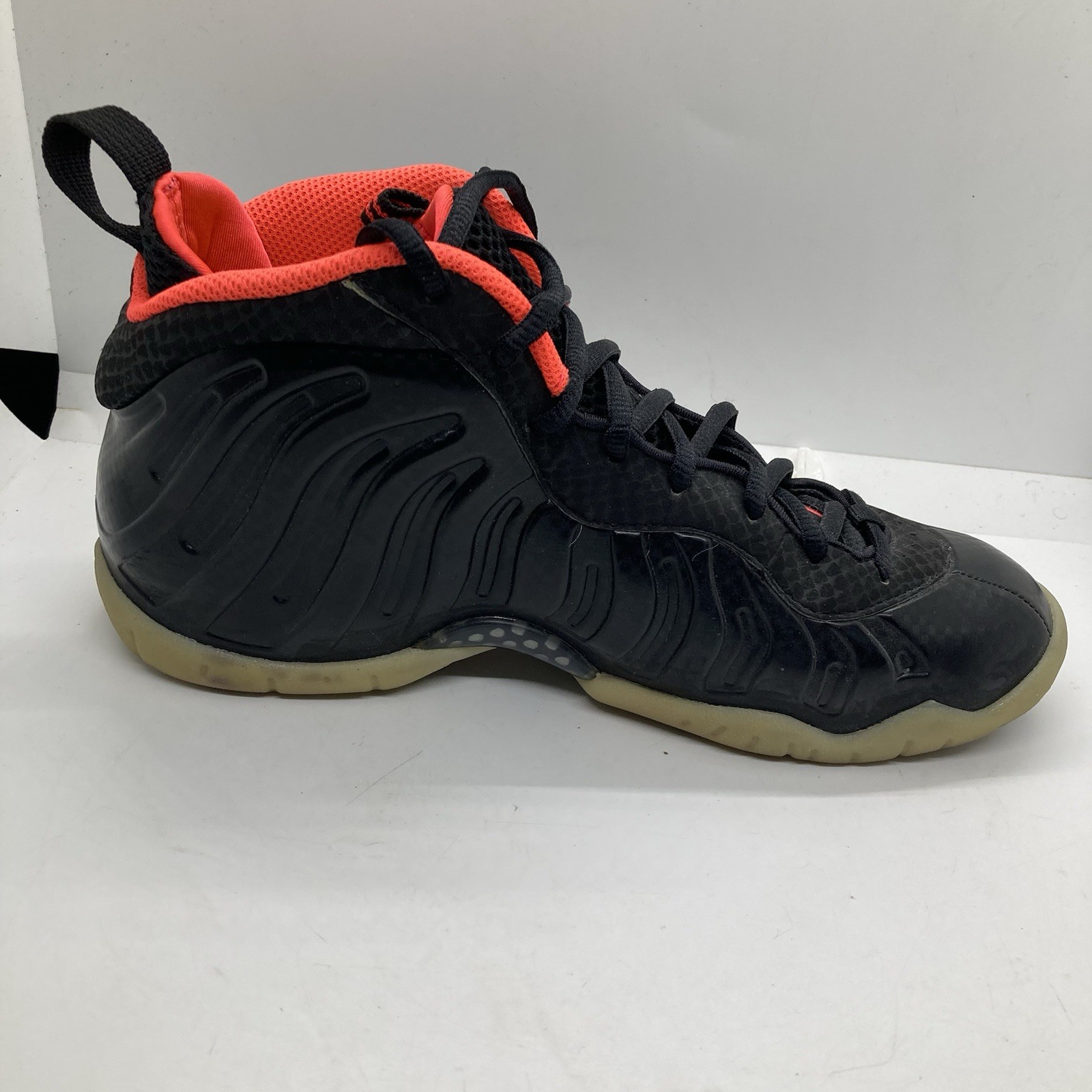 Nike Little Posite Pro GS Yeezy shoes sz 6.5y women 8 black crimson 644792 001 thumbnail 5
