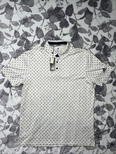 Adidas Ult 365 FJ9828 Golf Polo Mens Large All Over Print White New With Tags