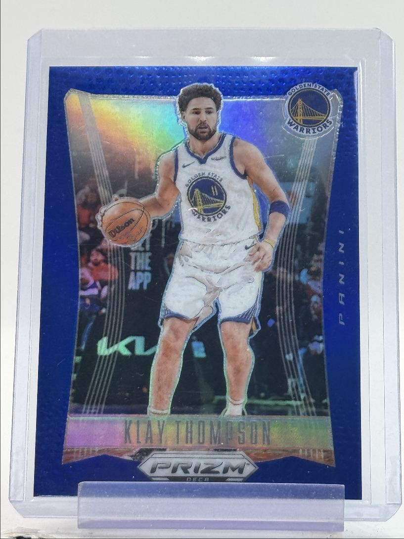 KLAY THOMPSON 2023-24 PANINI PRIZM DECA BASKETBALL BLUE WARRIORS /149 Q1339