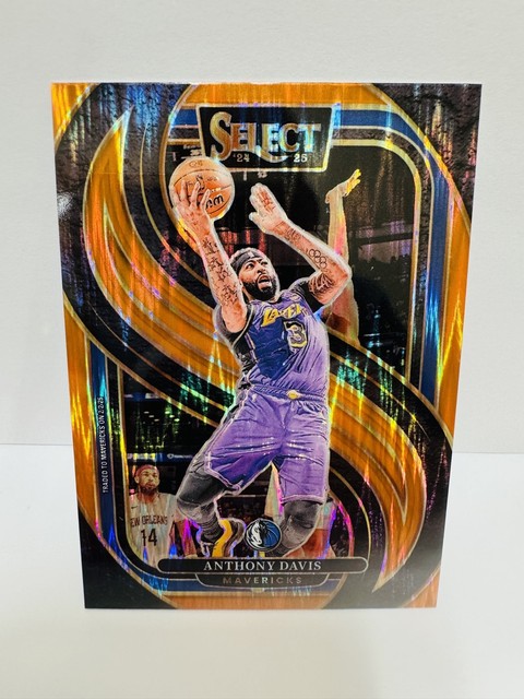 ANTHONY DAVIS 2024-25 Panini Select - Premier Level #149 Orange Flash Prizm