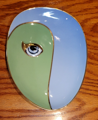 #ad L#x27;Objet Lito Vide Poche quot;Eyequot; decorative dish in perfect condition $110.00