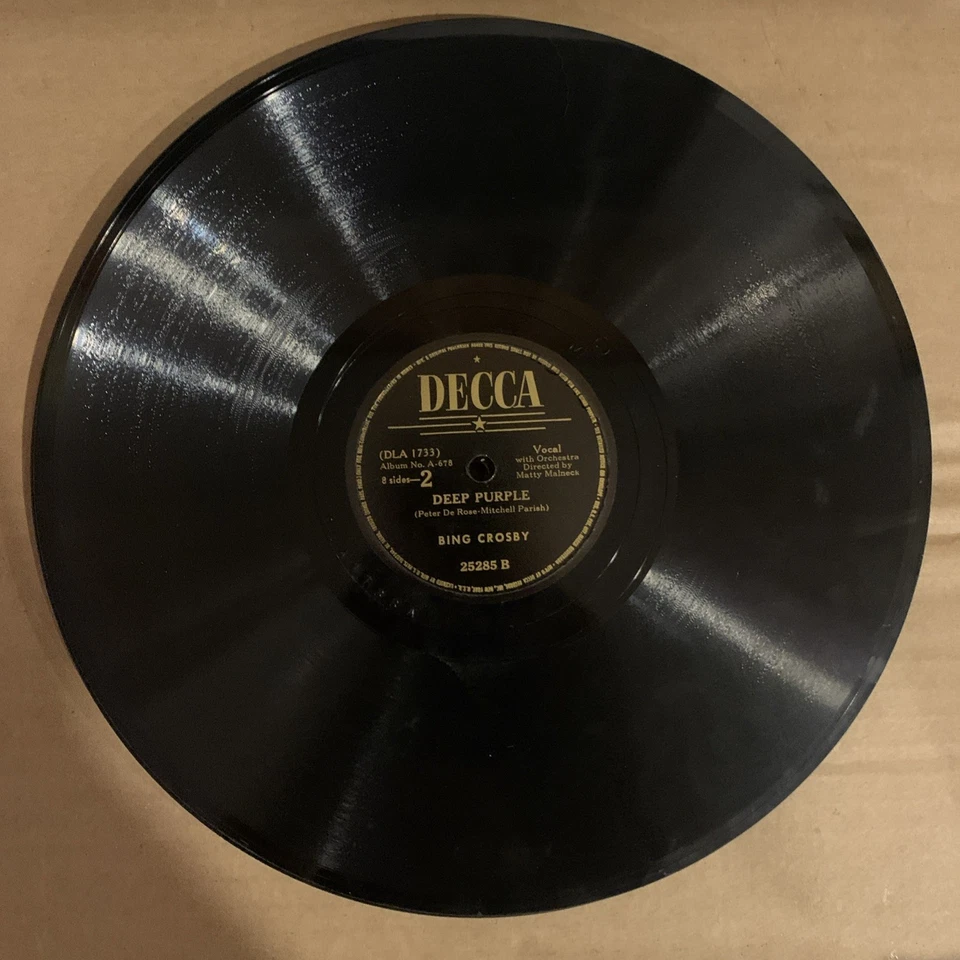 Bing Crosby, 78 rpm Album(4), V+, Stardust, A-678 - Image 3 of 4