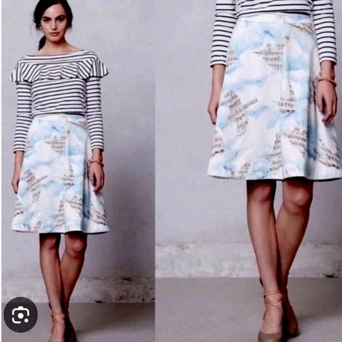 Maeve Anthropologie Songbird Music A-line Skirt Sz 4~ Stylish ~ - 第 1/12 張圖片