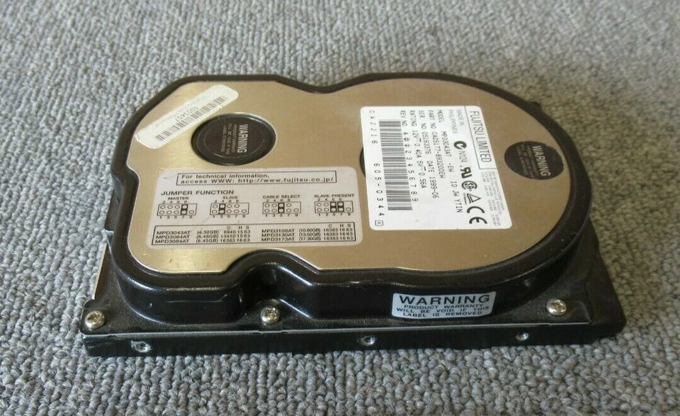 Fujitsu MPD3043AT CA05177-B93200EW 4.3GB 5400RPM ATA-33 512KB 3.5" Internal HDD - Image 4 of 4