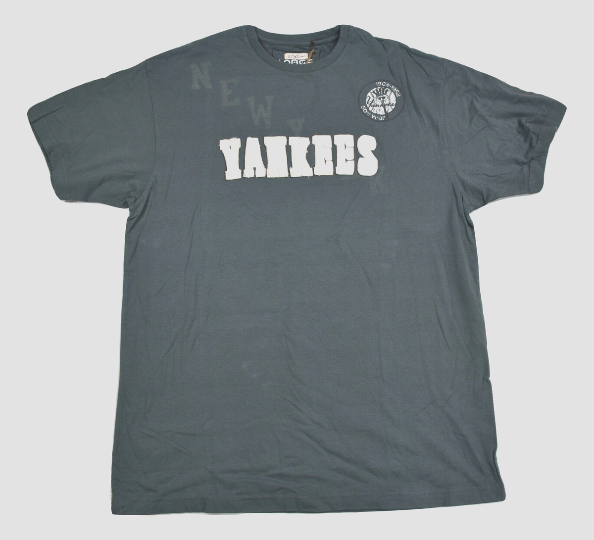 Red Jacket Mens MLB New York Yankees Distressed Style Shirt New L