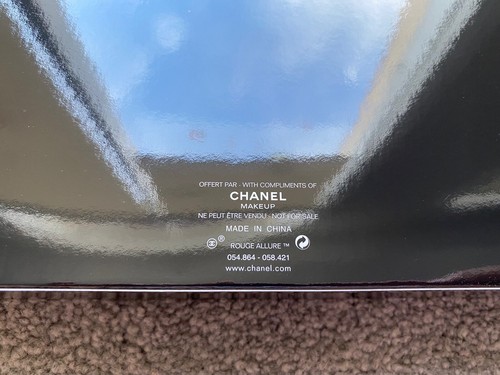 CHANEL ACRYLIC COSMETIC MAKEUP CASE JEWELLERY BOX BLACK VIP GIFT MEDIUM - Picture 10 of 10