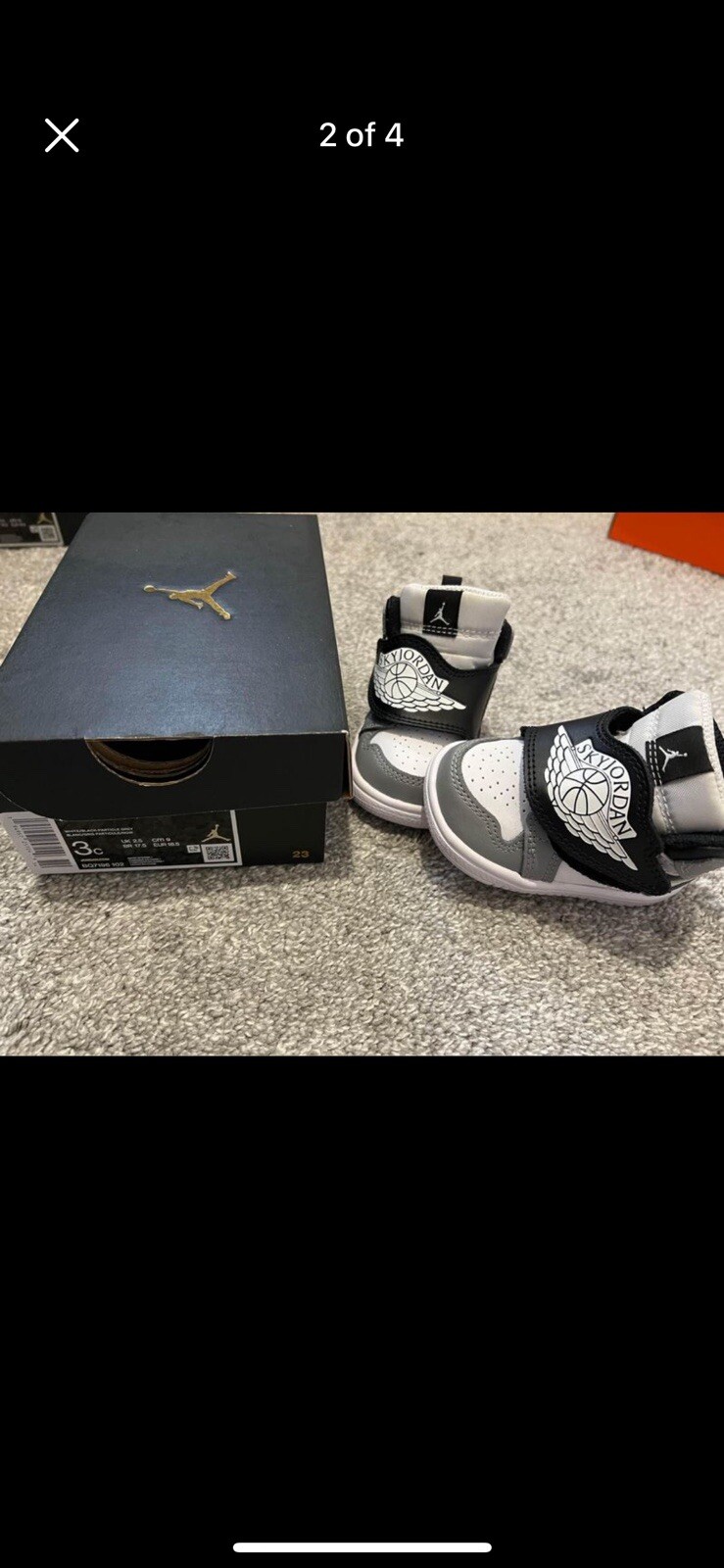 PONY Scarpe Nike Air Jodan Sky Crib taglia uk 2 5