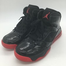 NIKE AIR JORDAN MARS 270 GS PATENT BLACK RED SIZE 5Y / US WOMEN'S 7 BQ6508-006