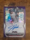 2023 Bowman Chrome JUSTYN-HENRY MALLOY 1st Bowman AUTO Purple Refractor 180/250