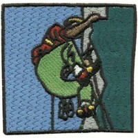 AufnäHer Patches - Bergsteiger - 03200 Gr. Ca. 6 X 6 Cm