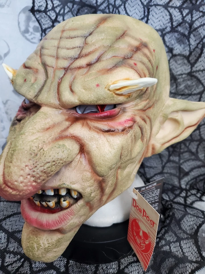 Don Post Studios Classic Angry Gnome Mask Halloween Haunted House Evil Troll New - Image 3 of 4