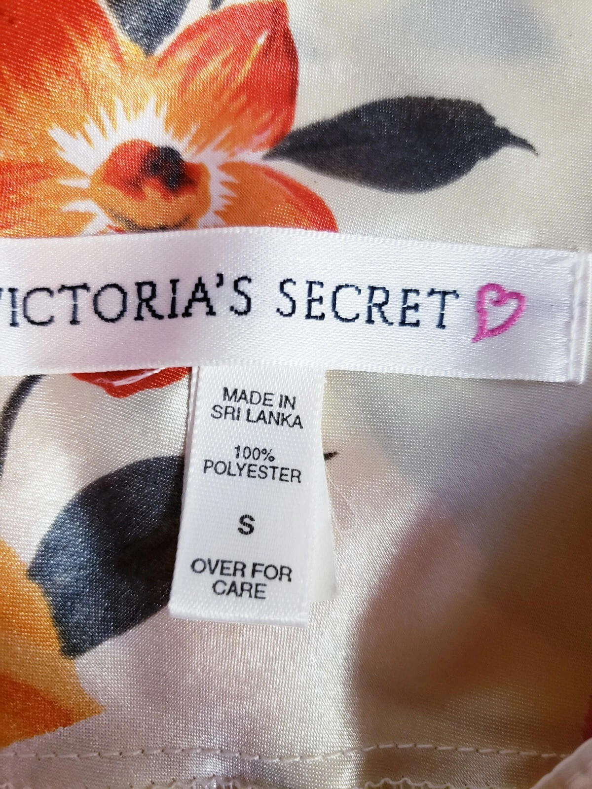 UNDERCOVER Abito da letto Cami vintage anni '90 Victoria's Secret stampa floreale lingerie! S