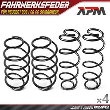 4X Ressorts De Suspension Avant Arrière Pour Peugeot 208 I CA CC Berline 1.4-1.6