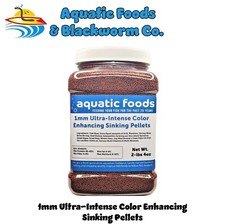 1mm Ultra-Intense Color Enhancing SINKING Pellets for ALL Tropicals. Jar
