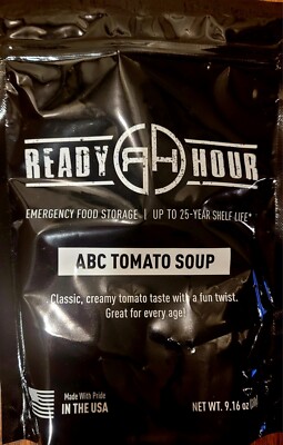 ABC Tomato Soup 25-year Shelf Life 4 Serving Emergency Survival Food Pouch Kit