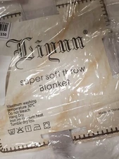 Liyun White Super Soft Fluffy Throw Blanket 100x60cm