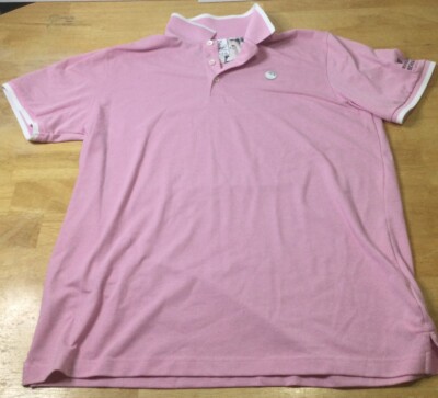PUMA x ARNOLD PALMER Size XL Mens Polo Shirt Pink Short Sleeve Golf Umbrella