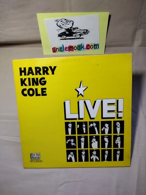 HARRY KING COLE Live Album Autographed RARE COMEDY Hee-Haw 33 '' Record Vinyl