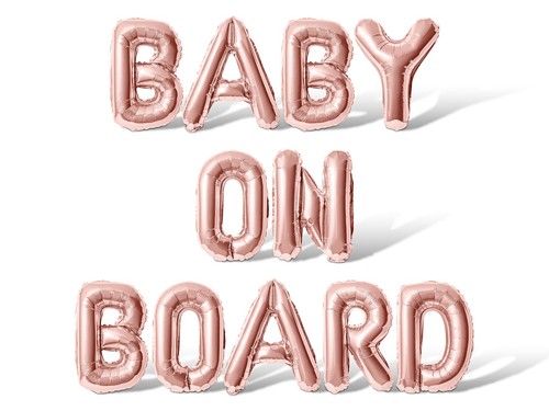 BABY ON BOARD Letter Balloon Banner - Baby Shower Party Supply Decorations - Picture 51 of 55