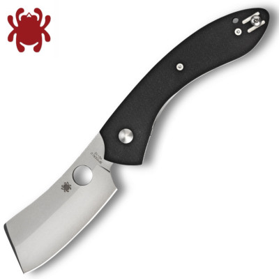 Spyderco Roc VG10 Bead Blast Cleaver Style Blade Black G10 Handle C177GP