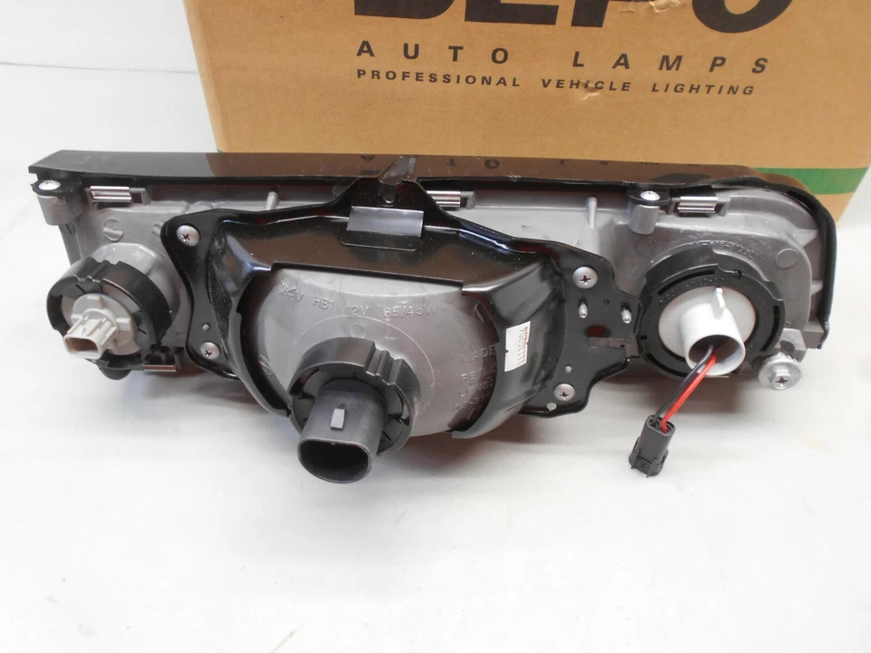 DEPO Headlight LEFT LH Driver fits 1988 1989 1990 1991 1992 MAZDA MX6 & 626  - Image 2 of 4