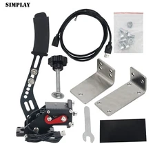 USB Hand Brake+Clamp For Logitech G27/G29/T300RS /G920/G295 Racing Games
