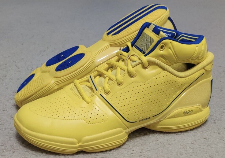 NEW Adidas Adizero D Rose 1 Restomod Yellow Royal Blue HQ1018 Men