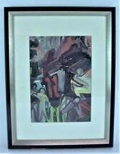 Rupert PREISSL (1925-2003) Abstract Expressionism - PEOPLE - Oil Painting