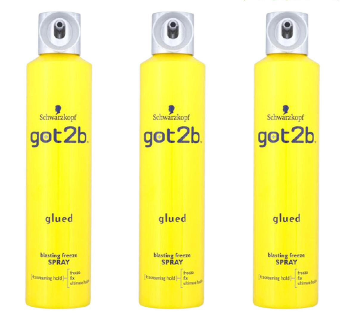 Schwarzkopf Glued Blasting Freeze Hair 'Spray' with Ultimate Hold 300ml, 6 Pack in White | Size: 300ml - Image 9