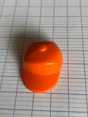 Casquette Orange Playmobil Catégorie 1 - Accessoire D'occasion Pour Figurines, Réf. 1