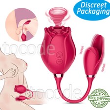 Rose Sucking Vibrator Clit Sucker Dildo Women G-spot Massager Sex Toy for Women