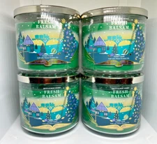 Bath & Body Works  FRESH BALSAM SCENTED CANDLE 14.5 OZ/ 411G *SET OF 4*