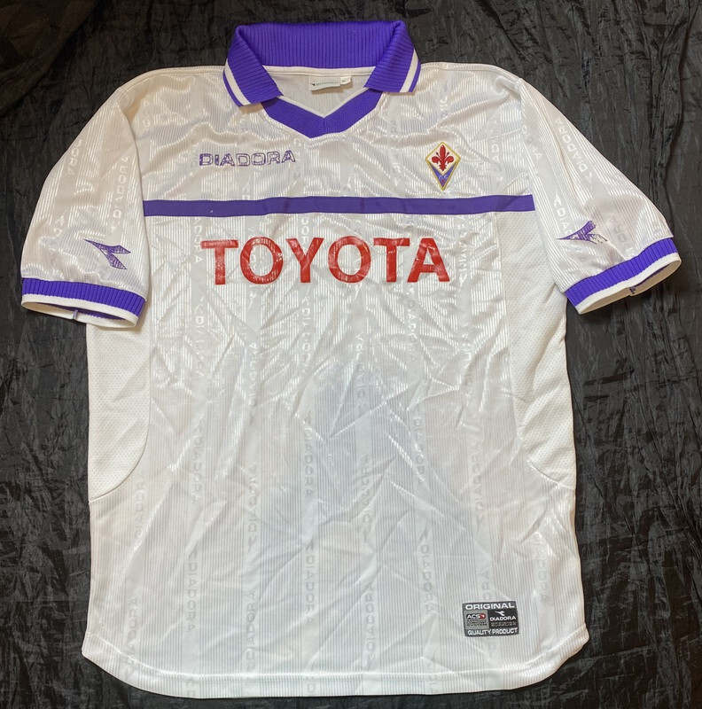 ACF Fiorentina away jersey shirt DIADORA 2000-2001 Viola Gigliati