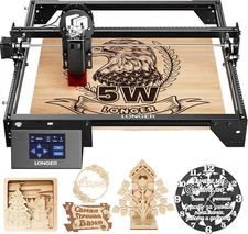 Longer RAY5 5W Laser Engraver Machine, Exclusive 3.5" Touch Screen for DIY
