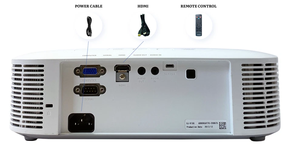 4K Laser Source DLP Projector for Netflix, Gaming, Sports 3300 ANSI Refurbished - Image 4 of 4