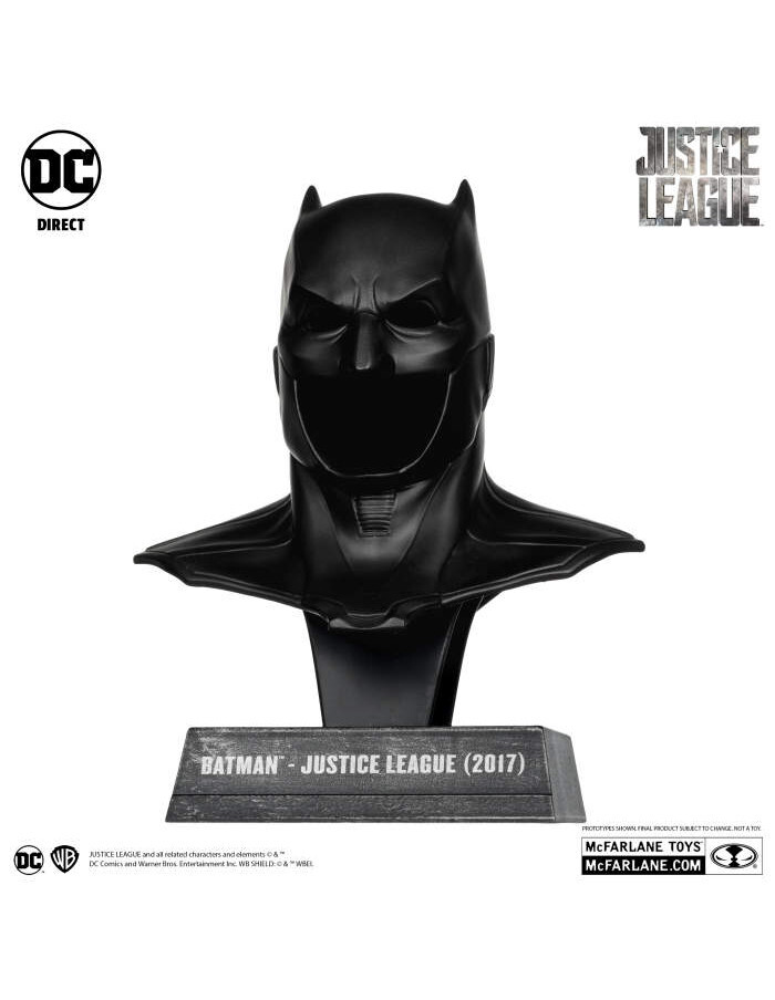 MCFARLANE DC BATMAN COWL MINI REPLICA 1/3 SCALE - BATMAN JUSTICE LEAGUE 2017 NEW