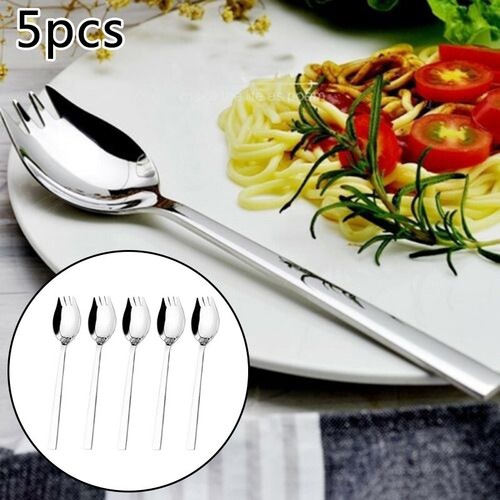 High Quality Stainless Steel Spork Soup Salad Noodle Spoon Fork Utensil