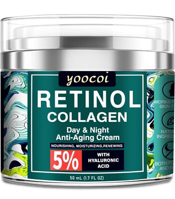 Collagen Cream for Face with Retinol and Hyaluronic Acid - Facial Moisturizer US
