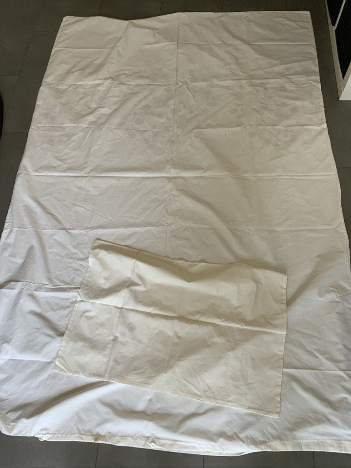 Duvet Cover For Single Bed With Pillow Case Cream Coloured From Next eBay
