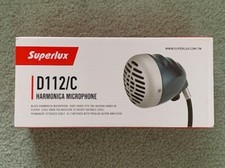 Superlux D112/c Harmonica Microphone - On Mic Volume Control - Cable