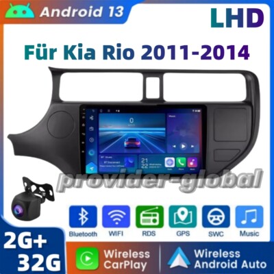 2+32GB Für Kia Rio 2011-2014 Autoradio Android 13 Carplay GPS Navi FM BT Kamera